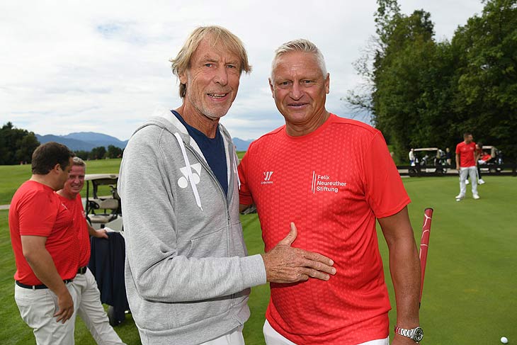 Carlo Thraenhardt, Stefan Bloecher (Hockey) 3.Felix&Friends Invitational der Felix Neureuther Stiftung das Golf Turnier im Golf Club Beuerberg am 27.07.2023 Foto: BrauerPhotos / J.Reetz